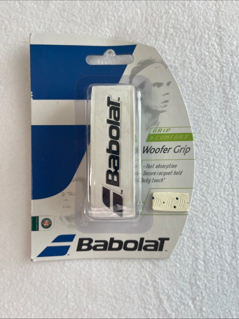 Babolat Woofer Replacement Grip Tennis Racquet Cushion New In Box White